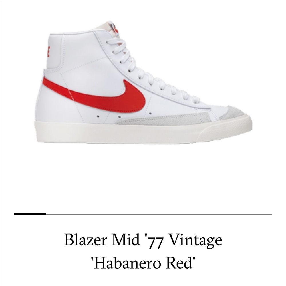 Blazer Mid ‘77 Vintage habanero red